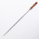Stainless skewer 670*12*3 mm with wooden handle в Твери