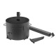 Stove with a diameter of 340 mm with a pipe for a cauldron of 8-10 liters в Твери