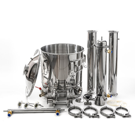 Packed distillation column 30/350/t with CLAMP 3 inches в Твери