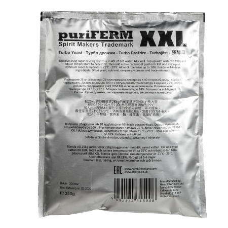 Turbo yeast alcohol "PuriFerm XXL" (350 gr) в Твери