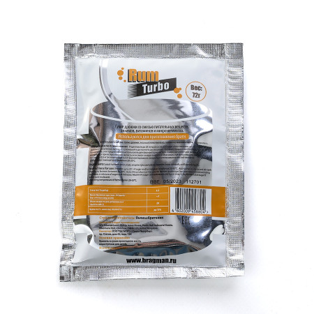 Turbo yeast alcohol BragMan "RUM TURBO" (72 gr) в Твери
