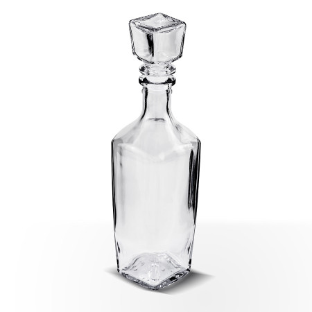 Бутылка (штоф) "Элегант" стеклянная 0,5 литра с пробкой  в Твери